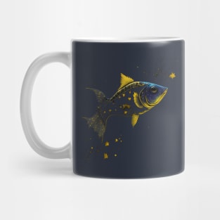 Abstract fish painting Mug